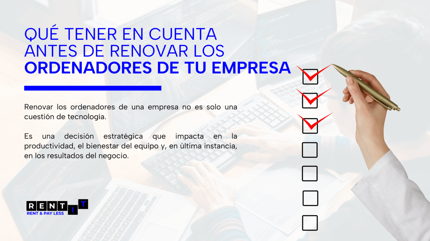 qué tener en cuenta antes de renovar los ordenadores